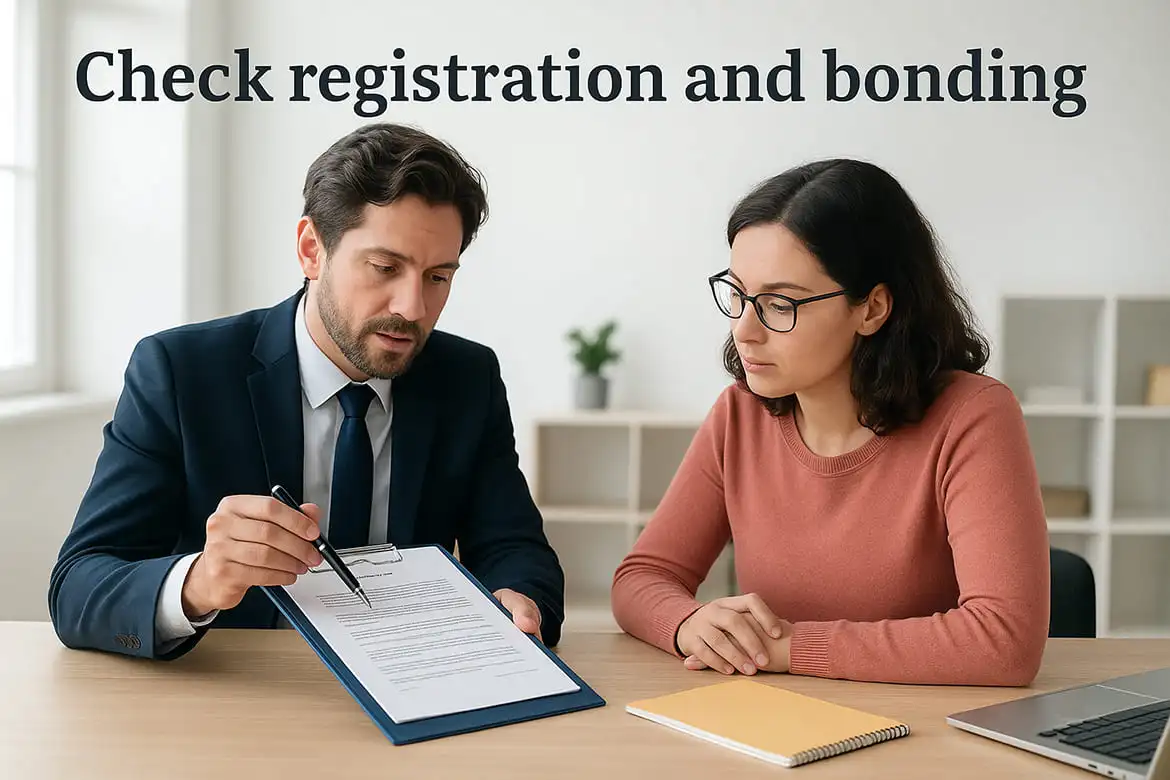 Check registration and bonding
