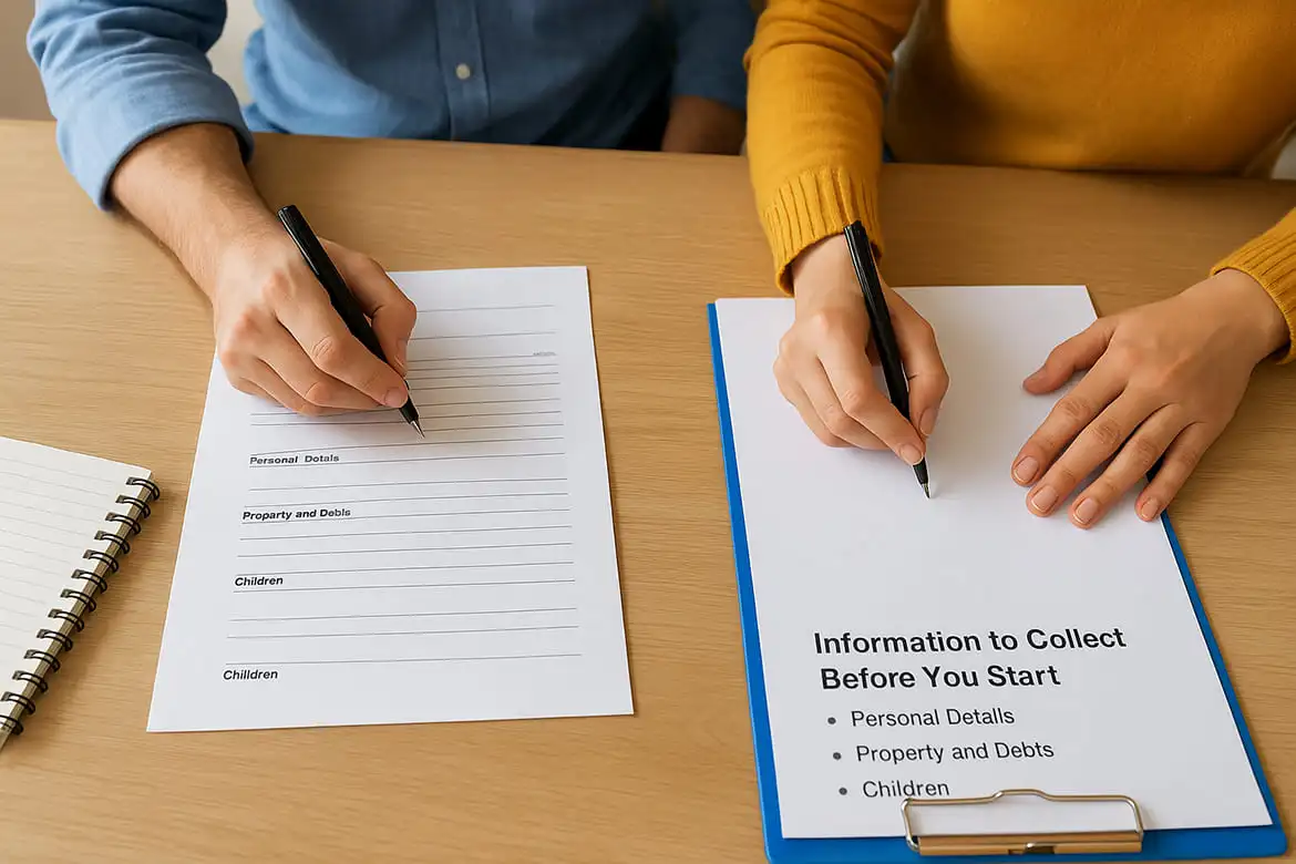 Information to collect before you start