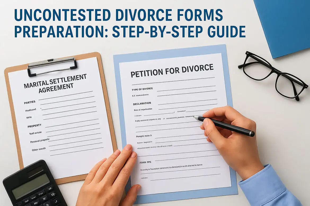Uncontested Divorce Forms Preparation